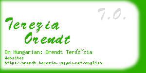 terezia orendt business card